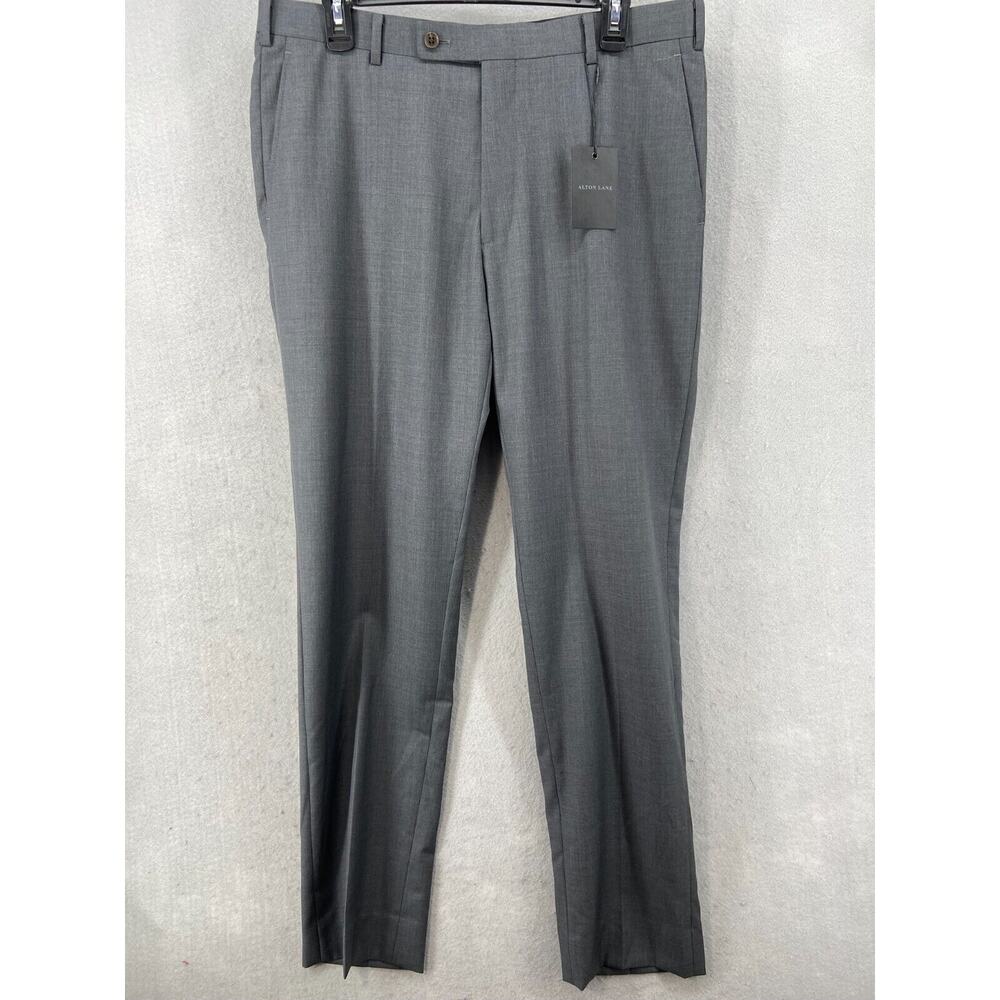 Alton Lane Pants Mens Sz 34 Blue Straight Leg Tailored‎ Fit Pockets Dress
